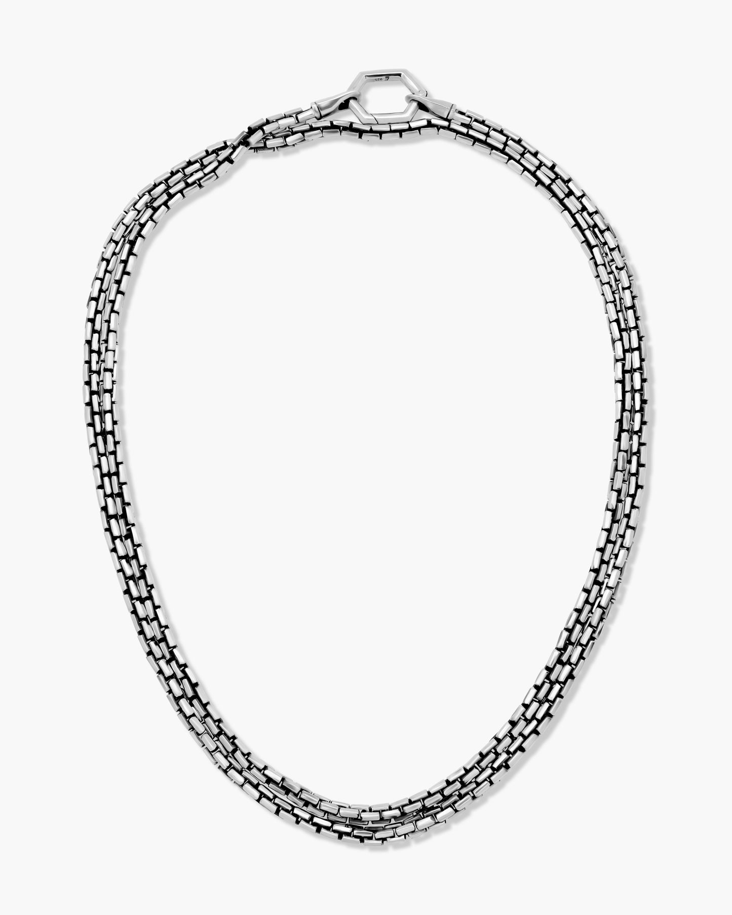 Geometric Chain Transformable Wraparound Necklace, 3.0MM